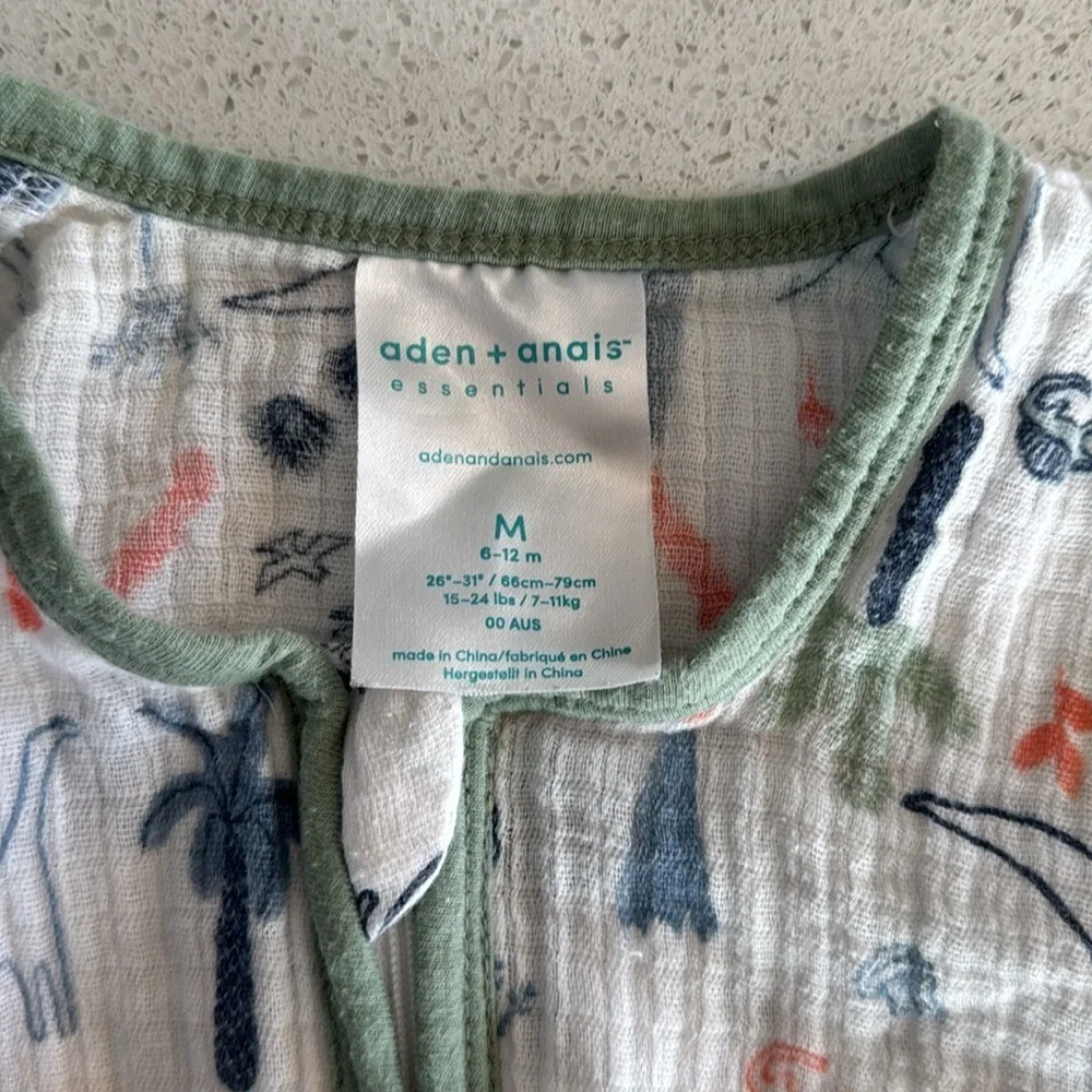 Aden and Anais Muslin Dino Sleep Sack M lightweight